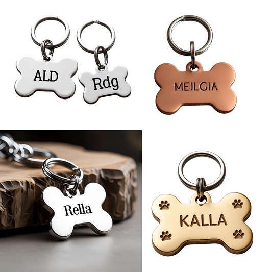 Placa de identificación para perros y gatos personalizadas - Creapet Studio