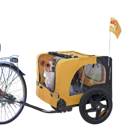 Remolque de Bicicleta para Perros Plegable